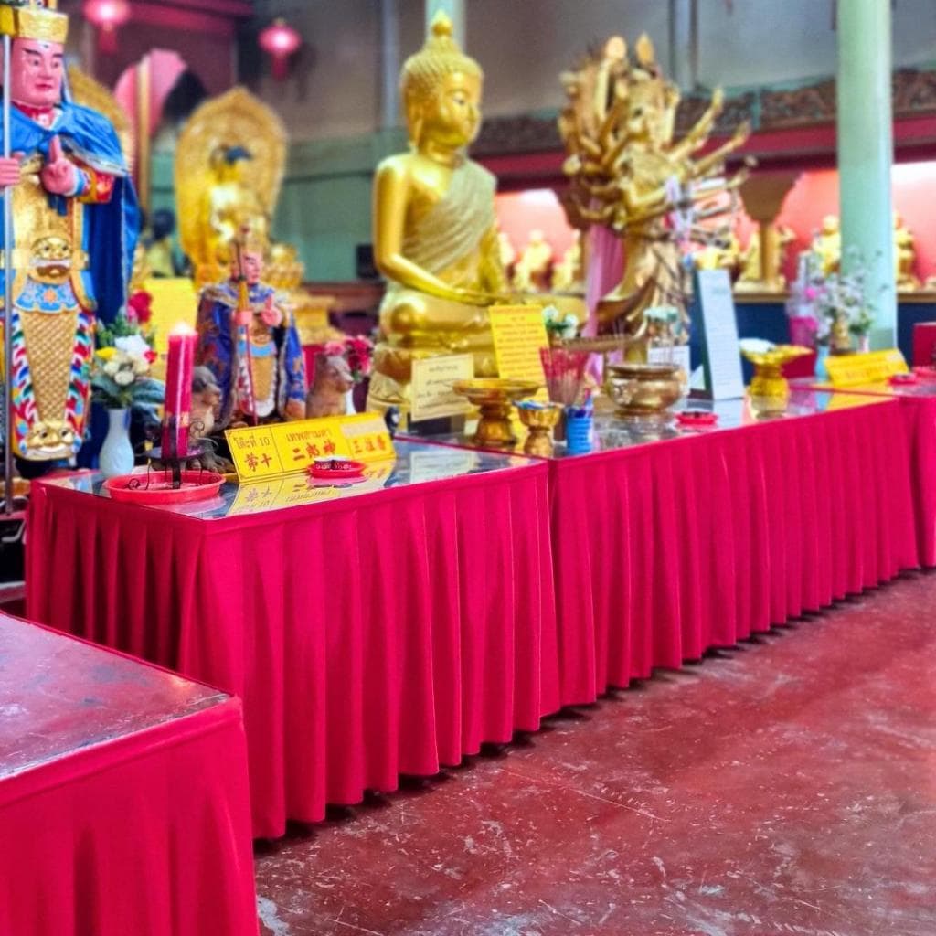 ผ้าประดับติดขอบเวที ขอบโต๊ะ จับจีบสำเร็จรูป โรงงานดณยา รูปที่ 6