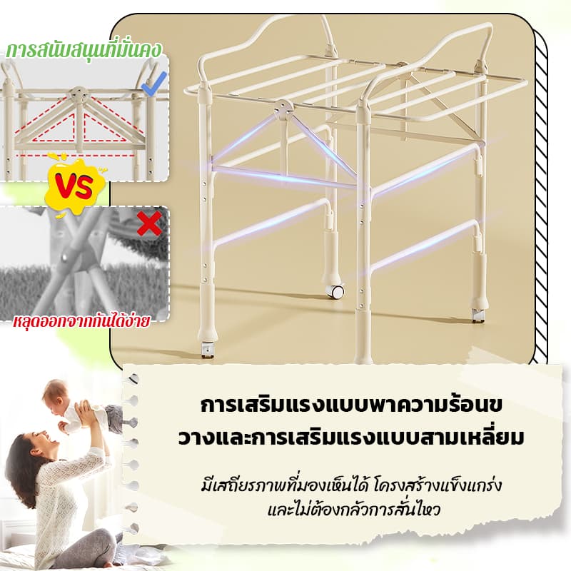 โต๊ะเปลี่ยนผ้าอ้อม เด็กแบบพกพา โต๊ะพยาบาล มัลติฟังก์ชั่น ปรับความสูงได้ ดูแลผ้าอ้อม อาบน้ําเด็กแรกเกิด ที่เปลี่ยนผ้ รูปที่ 3