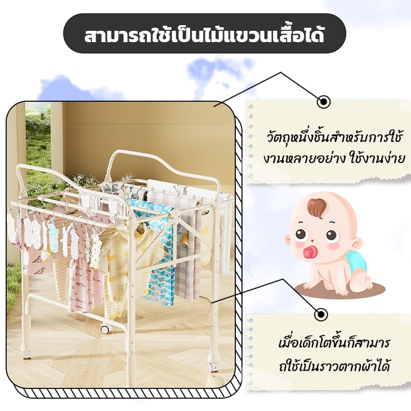 โต๊ะเปลี่ยนผ้าอ้อม เด็กแบบพกพา โต๊ะพยาบาล มัลติฟังก์ชั่น ปรับความสูงได้ ดูแลผ้าอ้อม อาบน้ําเด็กแรกเกิด ที่เปลี่ยนผ้ รูปที่ 8