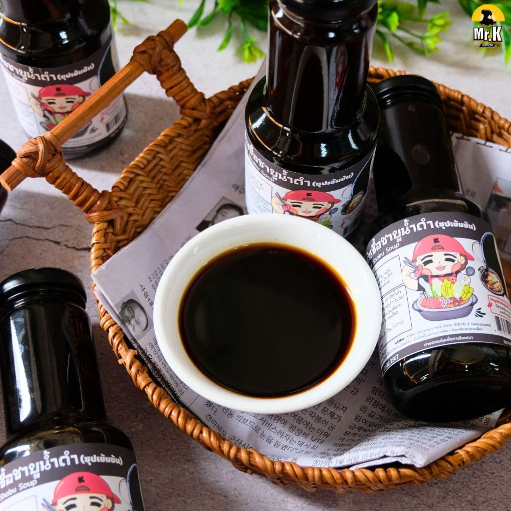 น้ําซุปชาบู หัวเชื้อชาบูน้ำดำ เกาหลี Black Shabu Soup ขนาด 320 mL รูปที่ 5