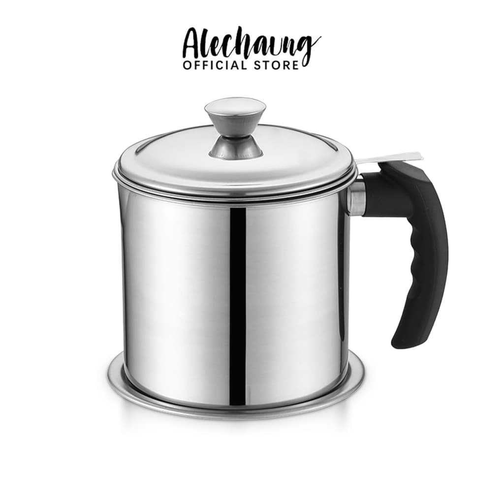 Alechaung หม้อกรองน้ํามันสแตนเลส 304สแตนเลส ที่กรองน้ํามัน 1.3/1.8L หม้อกรองน้ํามัน oil filter pot รูปที่ 1