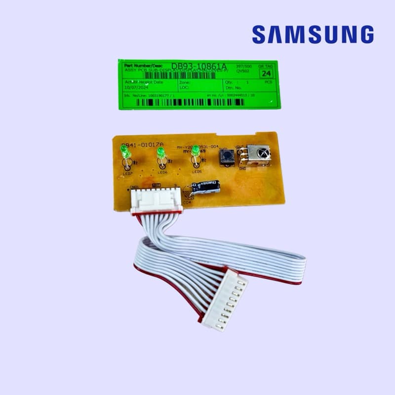ตัวรับสัญญาณรีโมทแอร์ SAMSUNG PART NO:DB-93-10861A รุ่น AR10KCFTGWKNST, AR10KVFHAWKNST, AJ050JBRDEH/RS, AJ068JBRDEH/RS รูปที่ 2
