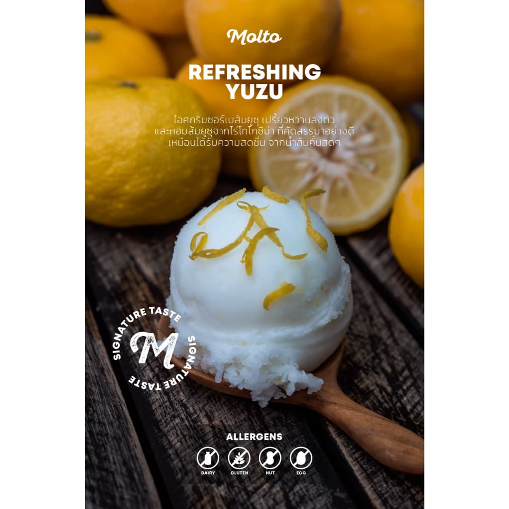 ‼Set 8 ถ้วย ‼ มอลโต้ ไอศกรีม 16 ออนซ์ - Molto Premium Gelato - Ice cream 16 oz. รูปที่ 7