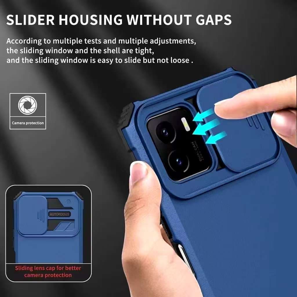 เคสหุ่นยนต์ ขาตั้งไหม่ สำหรับรุ่น Xiaomi Redmi A3 A1 A2 / Poco X3 Poco M3 เคสกกันกระแทก มีขาตั้งสไลด์กล้อง รูปที่ 5