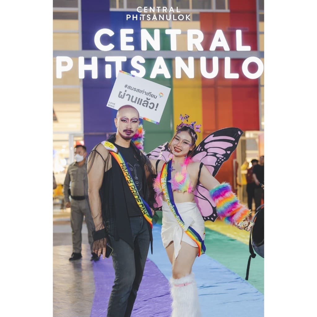 สายสะพายสีรุ้ง สายสะพายPride Lgbt Rainbow Sash สั่งทำสายสะพายสีรุ้งคิดคำได้เอง ไม่มีขั้นต่ำ รูปที่ 3