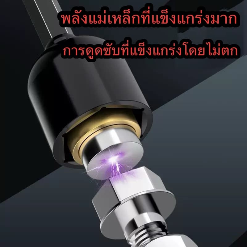 ชุดประแจหกเหลี่ยม 9 ชิ้น ด้ามหกเหลี่ยม ประแจแม่เหล็ก สว่านไฟฟ้า ประแจไฟฟ้า ประแจแม่เหล็ก ชุดประแจแม่เหล็ก 5-12มม. รูปที่ 2