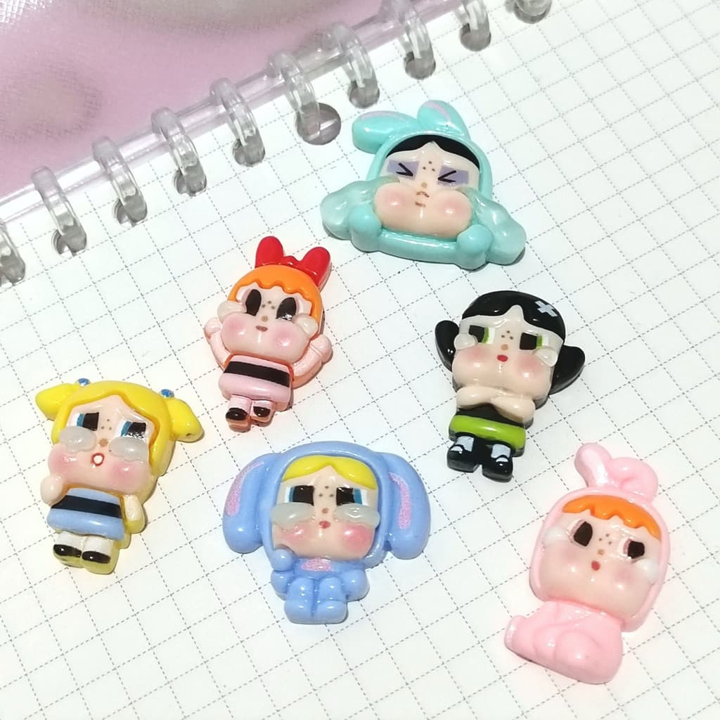 ส่งจากไทย ตัวติดรองเท้า ver.เต็มตัว เซต 6 ชิ้น รูปที่ 3