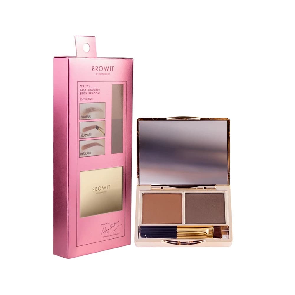 Browit By NongChat Series I Easy Drawing Brow Shadow 4g ที่เขียนคิ้วแบบฝุ่น กันน้ำ กันเหงื่อ รูปที่ 4