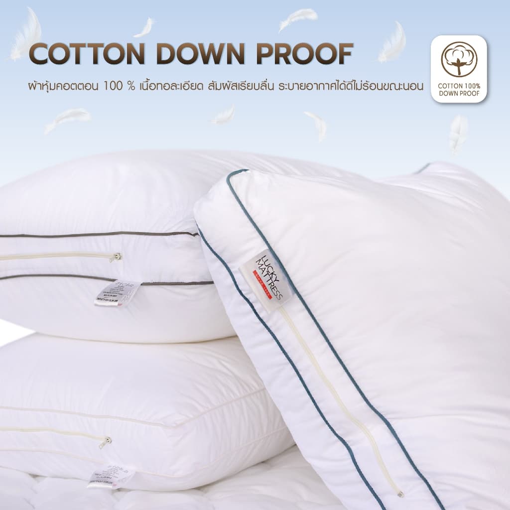 LUCKY mattress หมอนหนุน HOTEL SMART PILLOW เส้นใย MICROGEL CLOUDSPRING รูปที่ 7