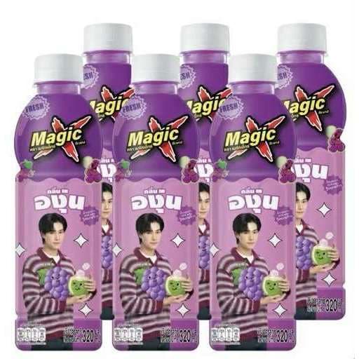 Magic X เมจิกเอ็กซ์ น้ำองุ่นขาวผสมวุ้นมะพร้าว ขวด 320 ML รูปที่ 5