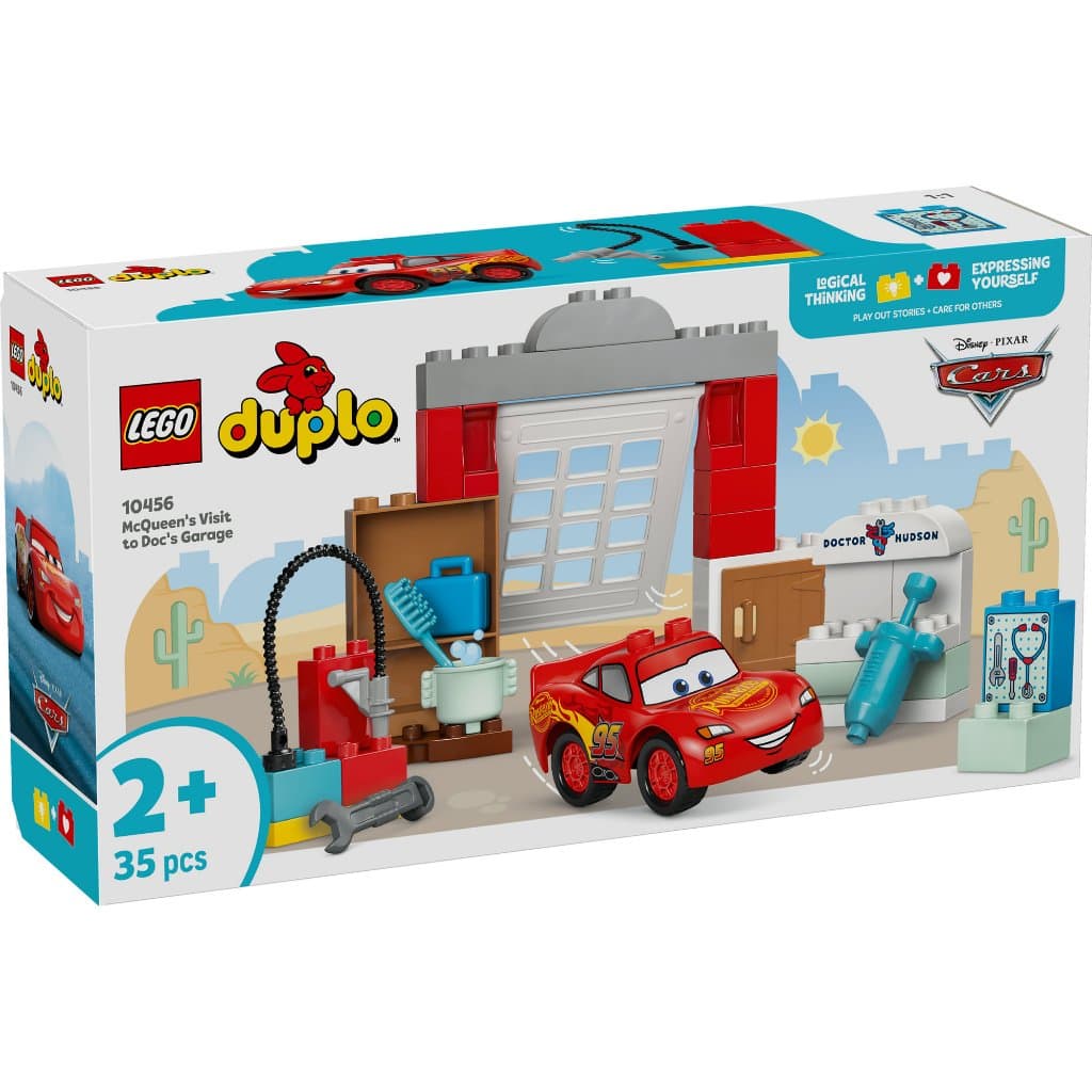 LEGO DUPLO Disney 10456 McQueen's Visit to Doc's Garage , Building Blocks, Kids Toy รูปที่ 2