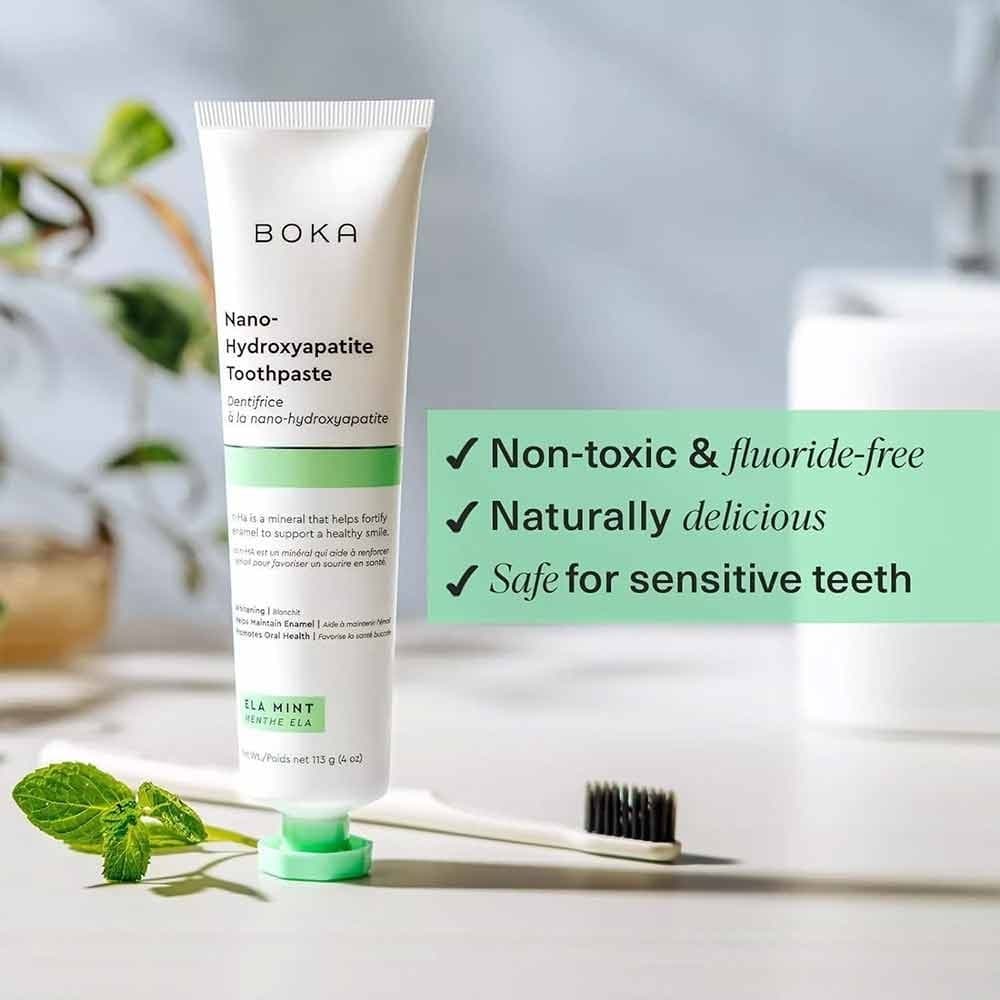Shipping from Thailand-BoK Fluoride Free Toothpaste Nano Hydroxyapatite, Remineralizing, Sensitive Oral Care รูปที่ 6