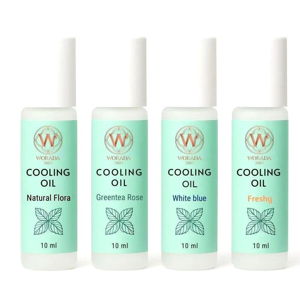 ใหม่ *แบบลูกกลิ้ง* วรดา คูลลิ่ง ออย Worada Cooling Oil Roller 4 กลิ่น น้ำมันนวด น้ำมันมิ้นท์สูตรเดิม เย็น ผ่อนคลาย รูปที่ 5