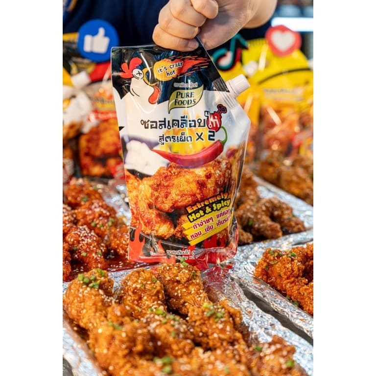 ซอสเคลือบไก่ สูตรเผ็ด x2 ขนาด 1,000 กรัม ตรา เพียวฟู้ดส์ รูปที่ 2