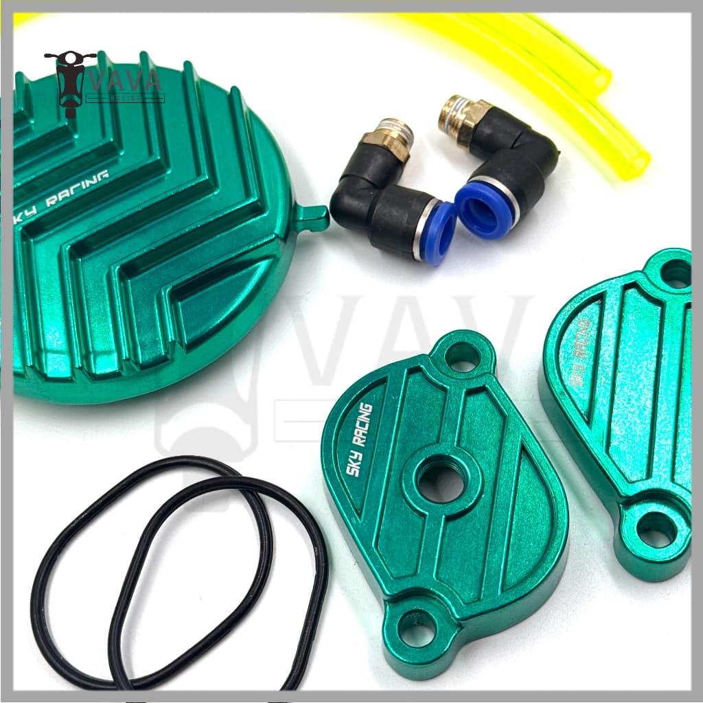 ฝาวาวล์ ​+ ฝาปิดโซ่ราวลิ้น Wave125/r/s บังลม หัวแหลม หัวเถิก / ดรีม125 รูปที่ 7
