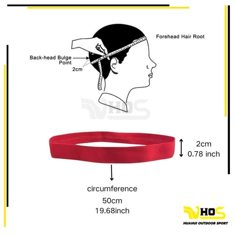 สายคาดผมนักกีฬา สายรัดผมนักฟุตบอล Headband กันเหงื่อ สายรัดผม ที่คาดผม ซับเหงื่อ รัดผม รูปที่ 8