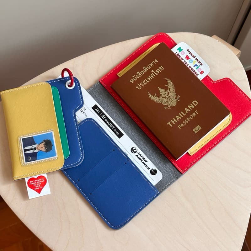 Passport case passport holder เคสพาสปอร์ต ซองหนังใส่พาสปอร์ต รูปที่ 3