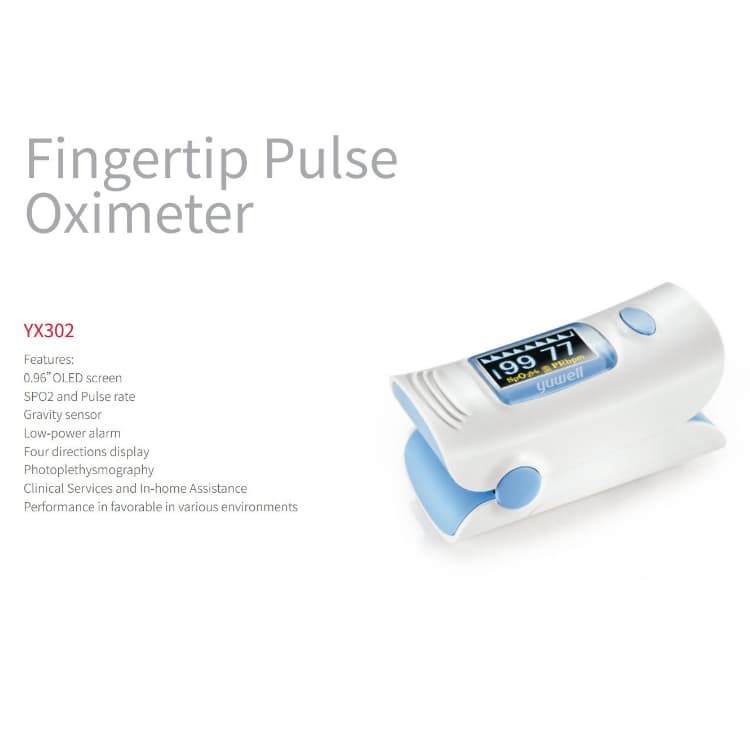 Yuwell Fingertip Pulse Oximeter ใช้วัดความอิ่มตัวของออกซิเจนในเลือด และอัตราการเต้นของหัวใจ รูปที่ 2