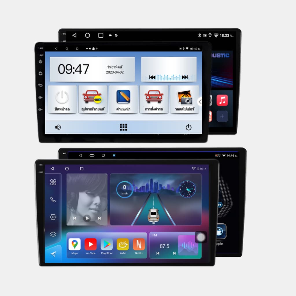 Alpha Finnix จอแอนดรอยด์ 9" ,10" Androidแท้ Ram 2 Rom 16และ32 CPU 4core จอแอนดรอยติดรถยนต์ Android รูปที่ 2