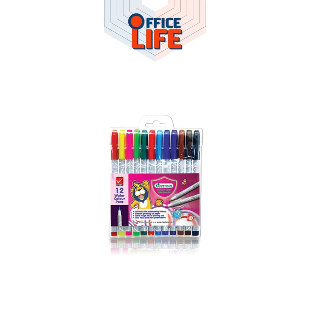 Master Art ปากกาเมจิก หัวแหลม ชนิดสีน้ำ Waterbase มี 12, 24, 36, 48 สี รูปที่ 2