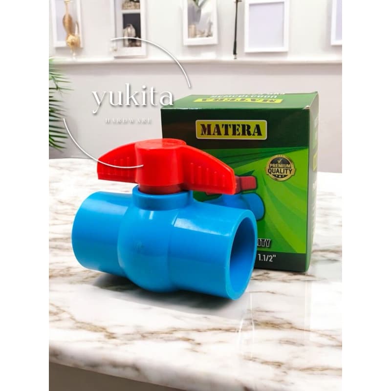 ขนาด 1/2 นิ้ว บอลวาล์วพีวีซี PVC อย่างดี เนื้อหนา รับแรงดันได้ถึง 150 psi บอลวาล์ว PVC รูปที่ 3