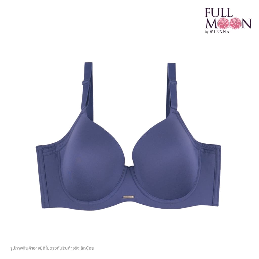 WIENNA Full Moon Bra NB41413 บรารู้ใจ สาวอกใหญ่ คัพใหญ่ ไซซ์ใหญ่ มีโครง สีดำ เนื้อ เทา เนื้อ แดง รูปที่ 4