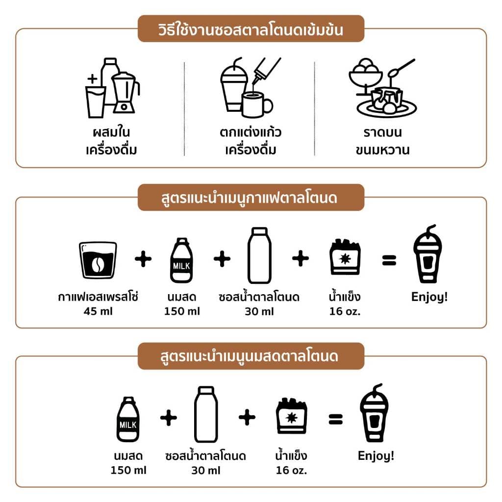 ซอสตาลโตนดเข้มข้น Palm Sugar Sauce รูปที่ 5