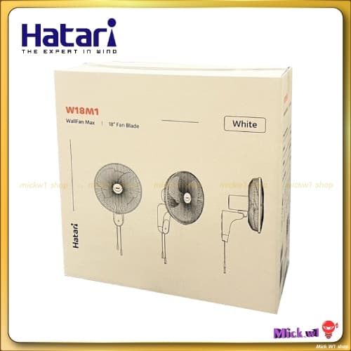 Hatari พัดลมติดผนัง 18นิ้ว ฮาตาริ W18M1 สีขาว สีดำ รุ่นใหม่ รูปที่ 5