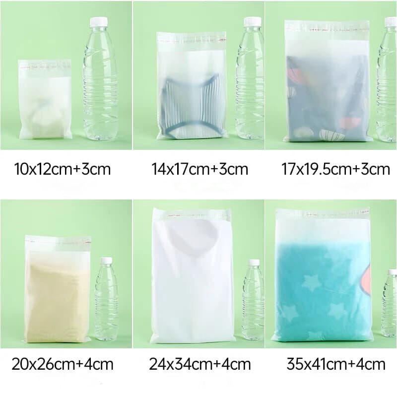 ซองฝากาวแบบขุ่นย่อยสลายได้ biocompostable bag แบบไม่มีลาย gco02 รูปที่ 6