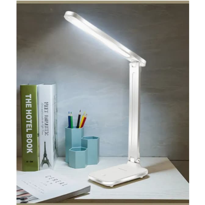 โคมไฟตั้งโต๊ะ โคมไฟหัวเตียง มินิมอล ไฟอ่านหนังสือ LED ปรับได้ 3 ระดับ พับเก็บได้ ถนอมสายตา รูปที่ 2