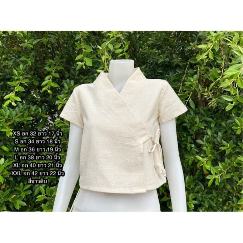11.11​ เสื้อเจ้านาง​มัดข้าง เสื้อผ้าฝ้ายพื้นเมือง รูปที่ 1
