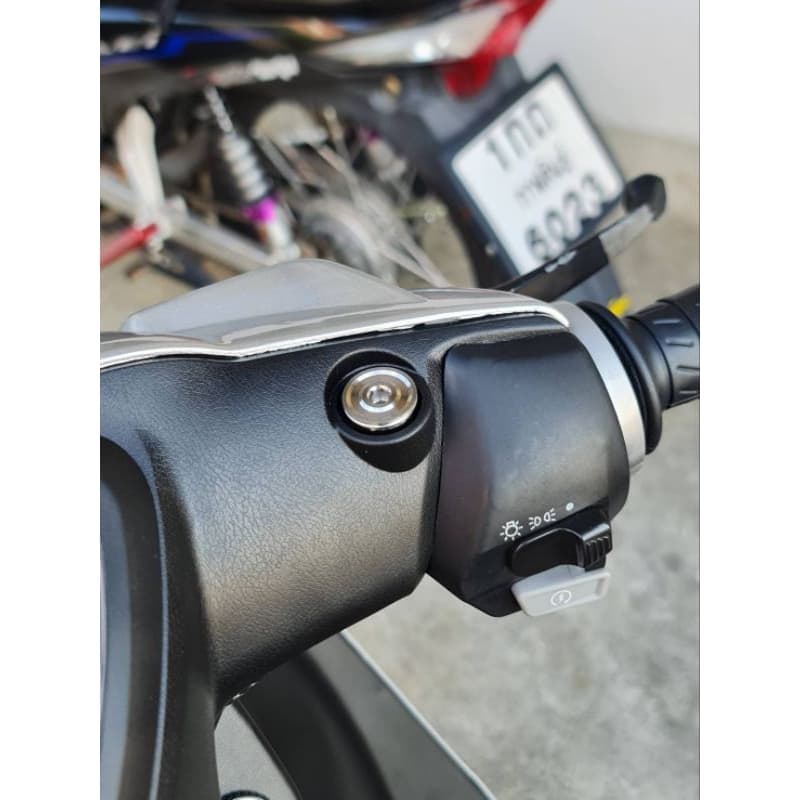 อุดกระจกYamaha Mio.ร่องลึก Nmax .Aerox.สแตนเลสแท้ราคา รูปที่ 2