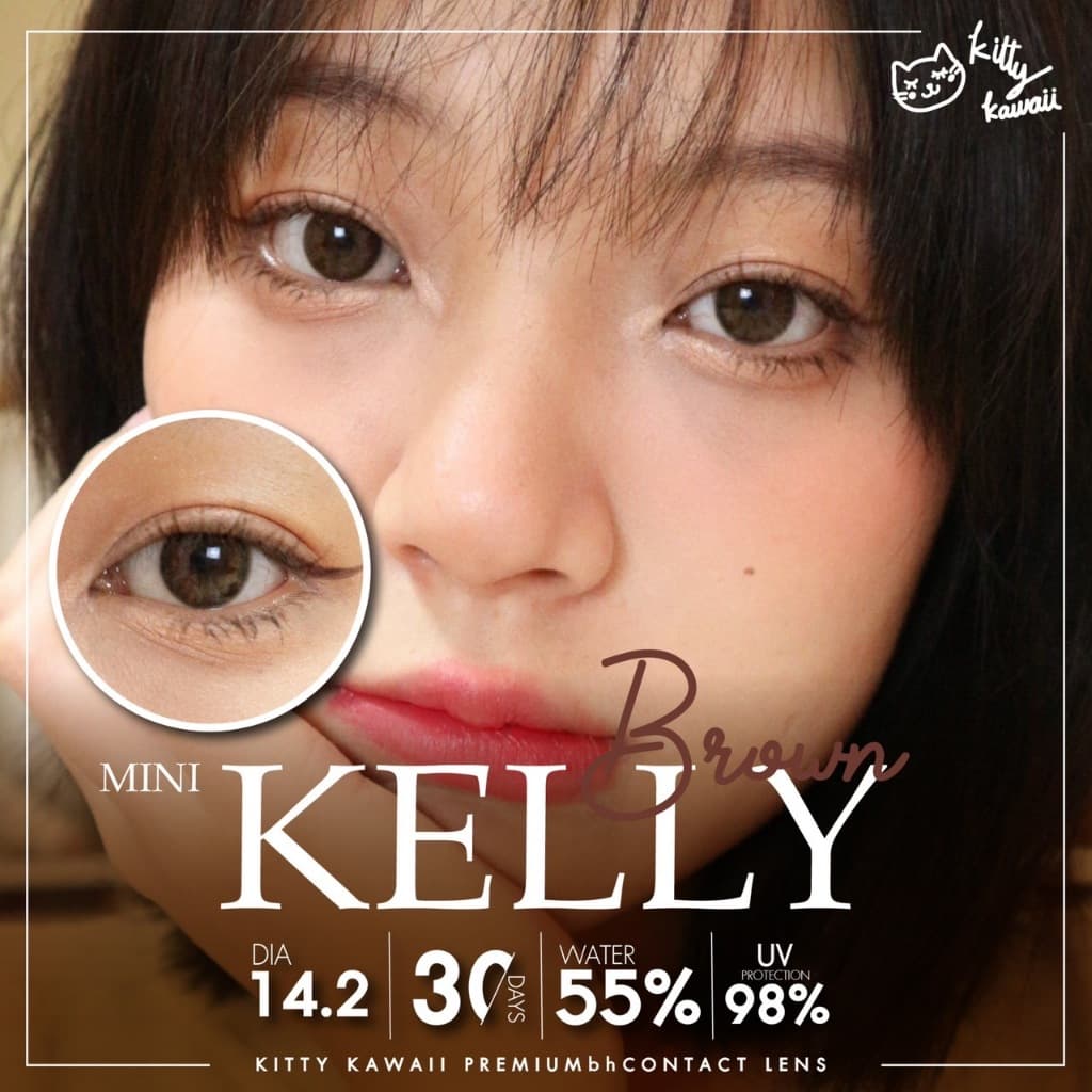 Kitty Kawaii Contact Lens : Mini Kelly - คอนแทคเลนส์รายเดือนคิตตี้ คาวาอิ พัส รูปที่ 2