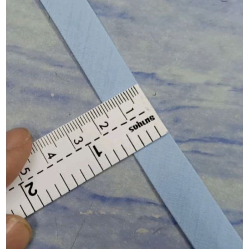 ผ้ากุ๊นเนื้อคอตตอนขนาด 1/2นิ้ว=1.5cm ขายเป็นม้วน เนื้อเนียนละเอียดใช้งานง่ายสีไม่ตก รูปที่ 3