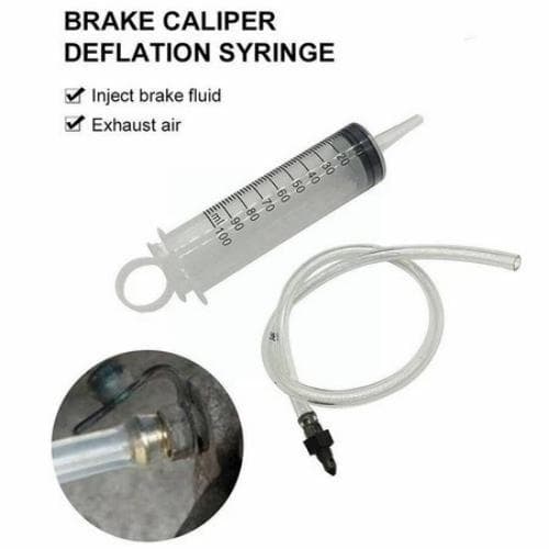 ไฮดรอลิกดิสก์เบรกเครื่องมือยุบ Disc Brake น้ำมันแร่ปล่อยของเหลวชุดยุบ 100ML เข็มฉีดยา 40 ซม. เครื่องมือทั่วไปสำหรับท่อ รูปที่ 4