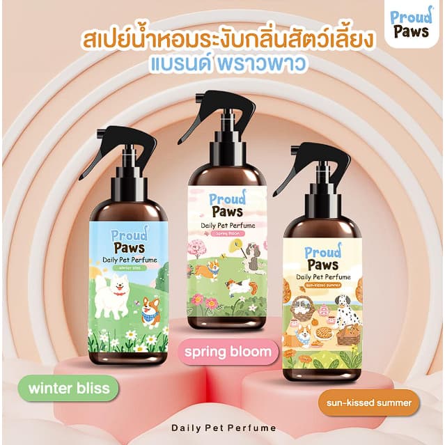 สเปรย์น้ำหอมระงับกลิ่น แบรนด์พราวพาว สูตรอ่อนโยน สารสกัดจากธรรมชาติ 3 กลิ่น หอมละมุนชื่นใจ รูปที่ 1