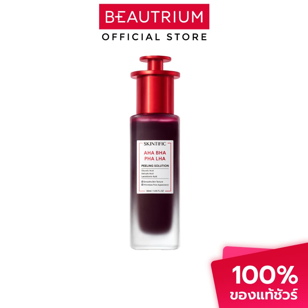 SKINTIFIC AHA BHA PHA LHA Peeling Solution เซรั่มบำรุงผิวหน้า 30ml รูปที่ 1