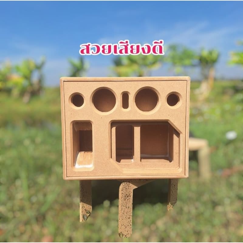ตู้บลูทูธDiy6.5นิ้ว งานดิบ หน้าใส่อะคริลิคได้ เสียงดี พ็อตโค้ง เบสนุ่ม รูปที่ 4