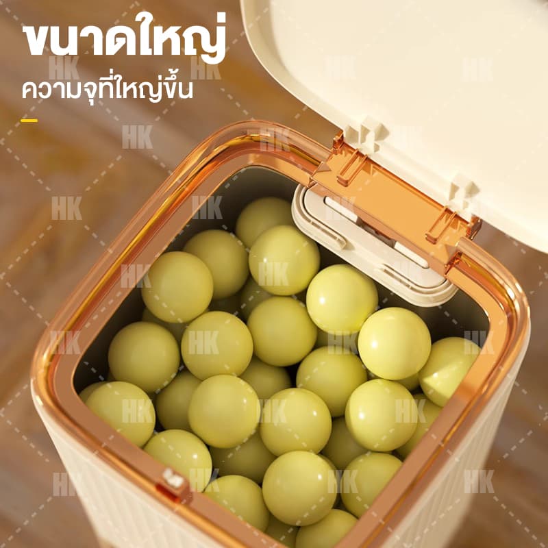 SALVO ถังขยะใช้เท้าเปิด รุ่นหนาอัปเกรด ถังขยะแบบกดถัง 20L กันน้ำ รุ่นอัพเกรด รูปที่ 5