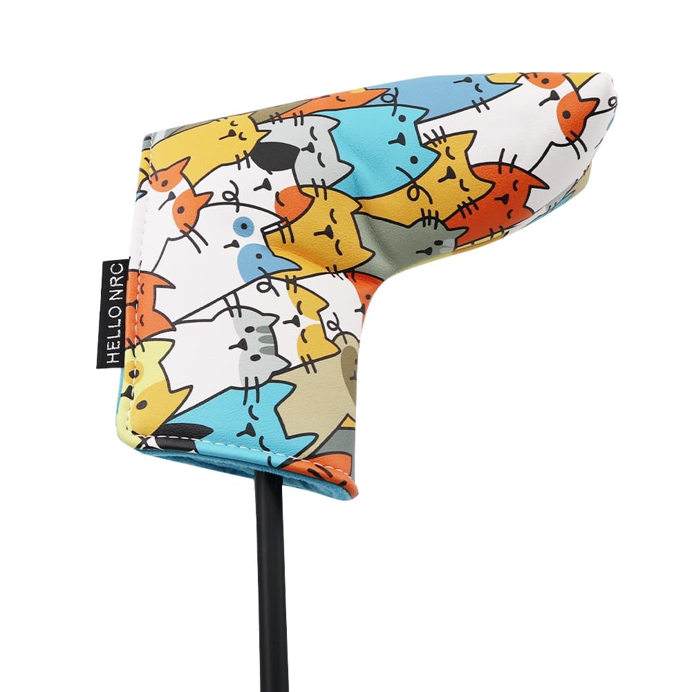ปลอกหุ้มหัวไม้กอล์ฟ ลายแมวแฟนซี New Collection fancy cat cover วัสดุหนัง PU รูปที่ 7