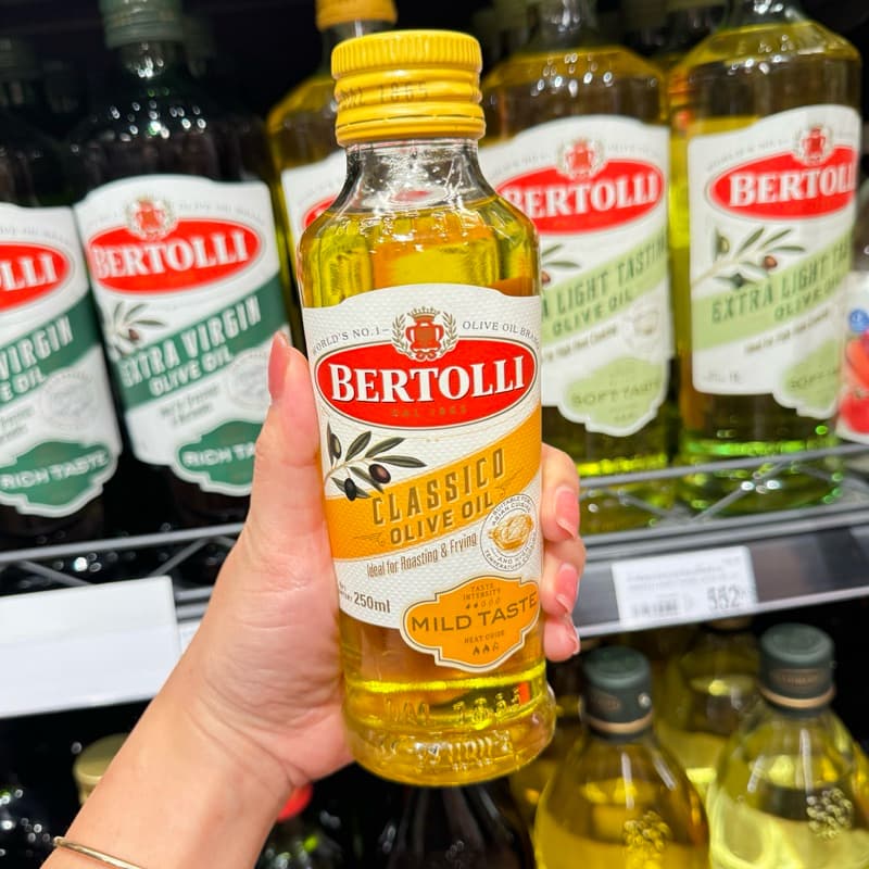 Bertolli น้ำมันมะกอก Olive oil ฉลากเหลือง สูตรผัด ทอด หมักเนื้อสัตว์ ทาเนื้อสัตว์ก่อนย่าง รูปที่ 6