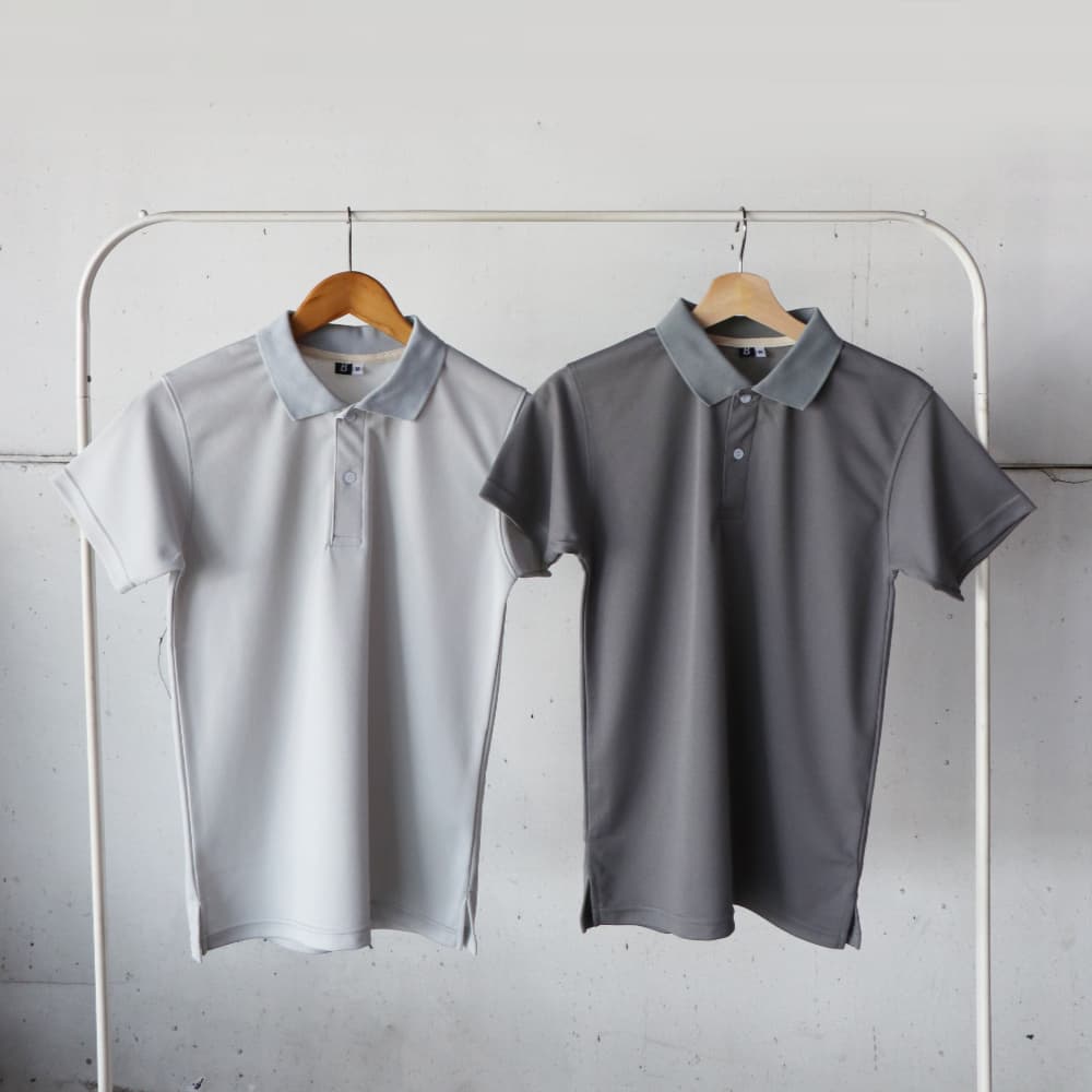 เสื้อโปโล Basic Polo สีพื้น ทรงตรง รูปที่ 5