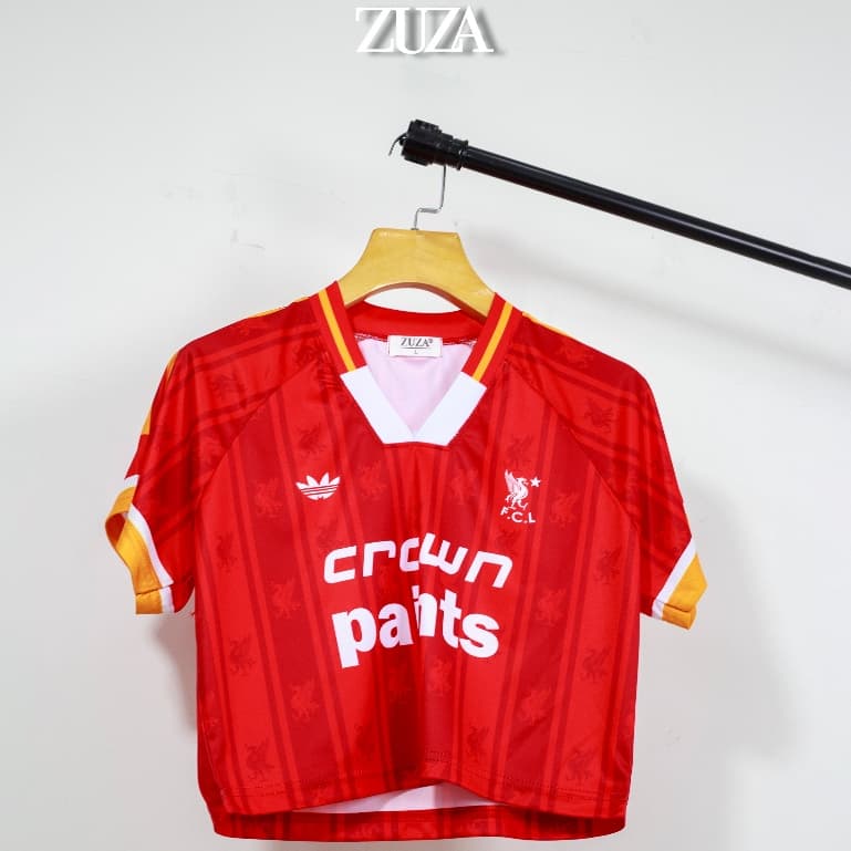 namsap ZUZA Cropball Fashion เสื้อครอป แขนสั้น คอวี แฟชั่นผู้หญิง ผ้าไมโครฯ มีหลายทีมให้เลือก รูปที่ 8