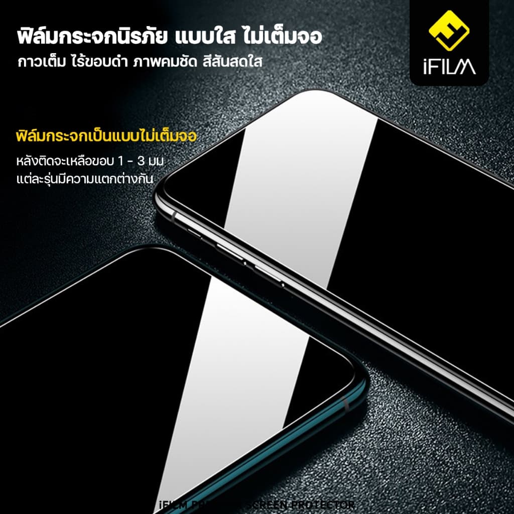 iFILM ฟิล์มกระจก นิรภัย แบบใส ไม่เต็มจอ ไร้ขอบดำ For IQOO ไอคู iqoo 11 12 13 15 z7 z7x z9 z9x neo10 ฟิล์มใส ฟิล์ม iqoo รูปที่ 4