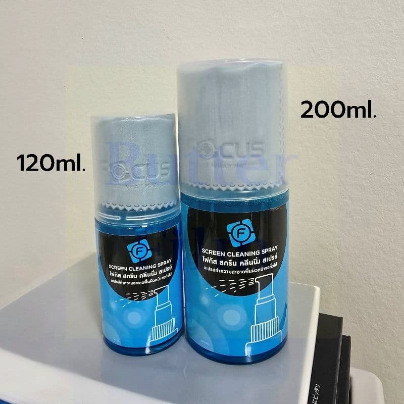 สเปรย์น้ำยาทำความสะอาดหน้าจอ Focus Screen Cleaning Spray ทำความสะอาดมือถือ คอมพิวเตอร์ แว่นตา แถมผ้าไมโครไฟเบอร์ รูปที่ 2