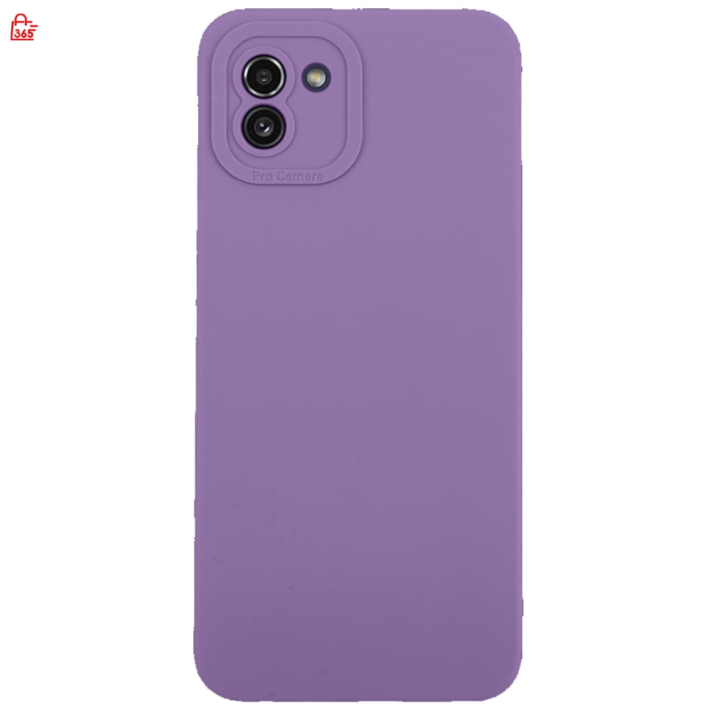 เคส สำหรับ Samsung Galaxy A03 เคสซิลิโคนนิ่ม กันกล้อง TPU สีพื้น รูปที่ 7