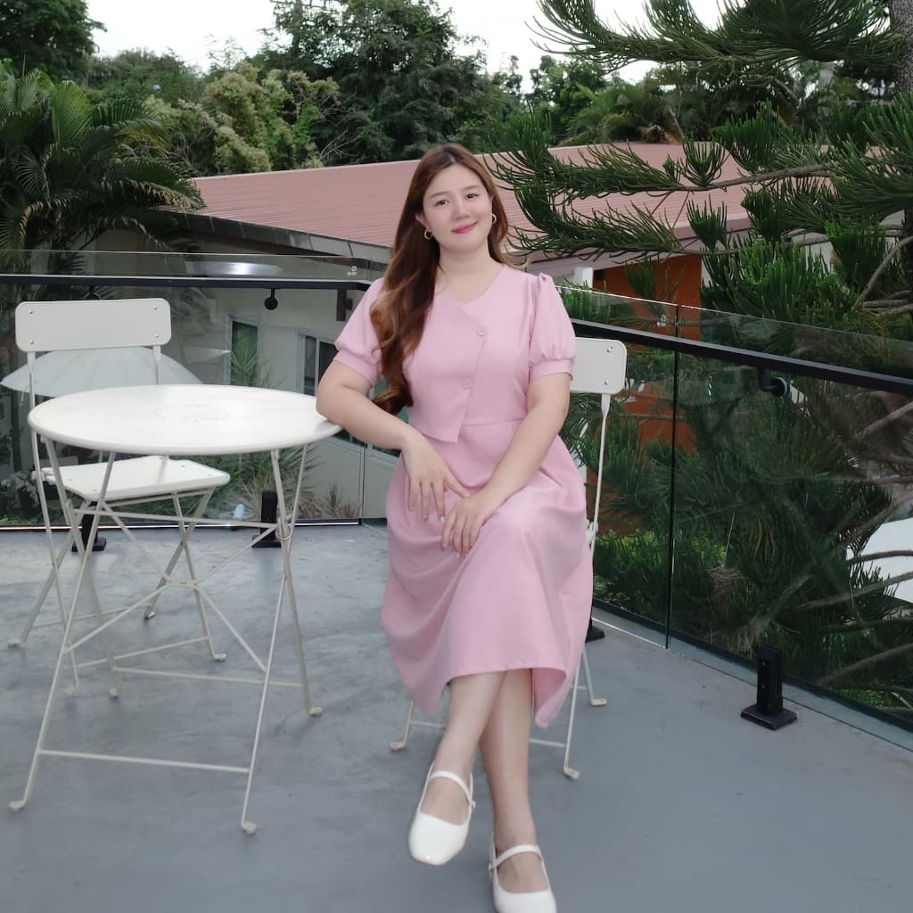 Sharon Dress เดรสสาวอวบ ชุดสาวอวบ รูปที่ 6