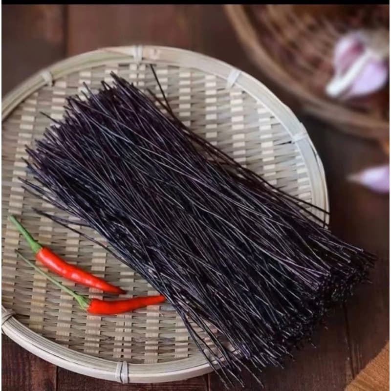 เส้นรากเฟริน์ หม่าล่า เส้นก๋วยเตี๋ยว เส้นบะหมี่ดำ เพื่อสุขภาพ แคลต่ำ เส้นเหนียวนุ่มหนึบ รูปที่ 2