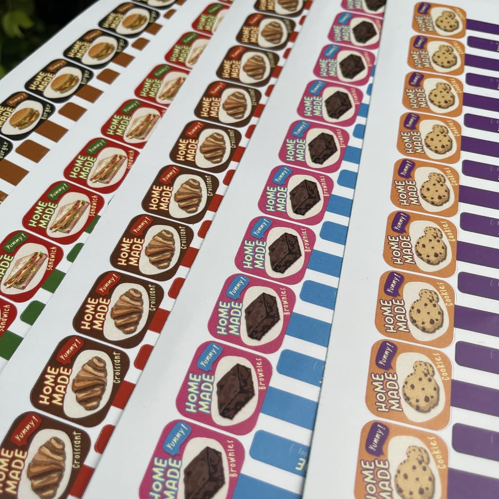 สติกเกอร์ขนม สายคาดเบเกอรี่ Bakery สติกเกอร์ติดกล่องเบอเกอร์รี่ รูปที่ 7