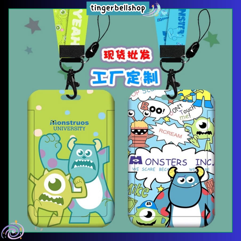 ป้ายห้อยบัตรพนักงานพร้อมสายคล้องคอ ป้ายห้อยบัตรนักเรียน ที่ใส่บัตรลายการ์ตูนน่ารักๆ รูปที่ 1